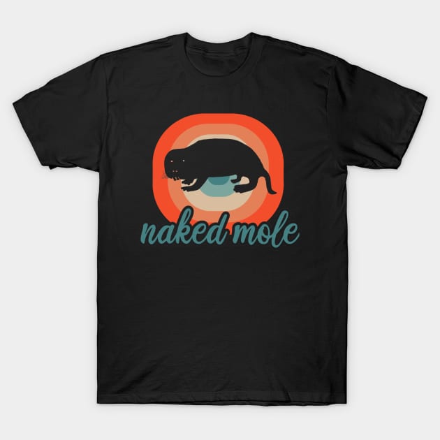 Naked mole rat freaking love sand digger motif T-Shirt by FindYourFavouriteDesign